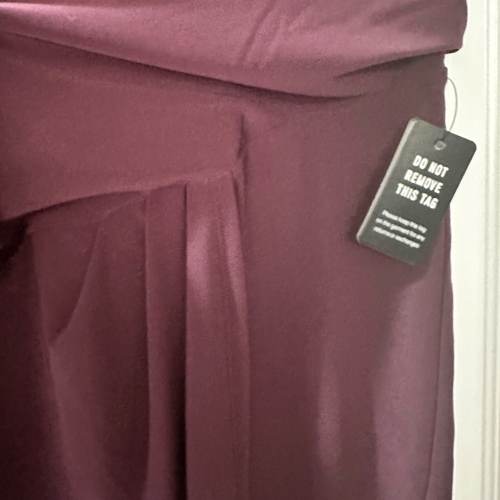 Express Elegant Purple Draped Dress - Size Medium - Picture 7 of 10